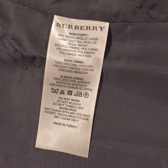 Men’s Burberry tailored Wool Coat Gray size 40 - Picture 4 of 10